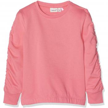 NAME IT Nmfmari LS BRU Sweat Camp, Sudadera para Bebés, Rosa Bubblegum, 98