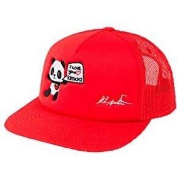 KIMOA - Plana Gorra de béisbol, Rojo, Estándar Unisex Adulto