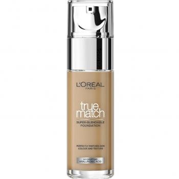 L'Oreal Paris True Match Super-Blendable Foundation with Hyaluronic Acid 30mL 7D / 7W Golden Amber