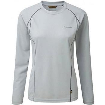 Craghoppers Vitalise basetee de manga larga camiseta, color dove Gris, 14,0