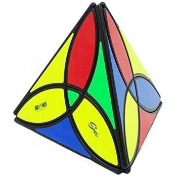 QiYi MoFangGe Clover Pyraminx - Cubo sin adhesivo