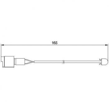 Sensor de desgaste de pastillas de frenos BOSCH 1 987 474 903 - Contacto de aviso, desgaste de los frenos para BMW: Série 3, Série 5, Série 6, Série 7, M