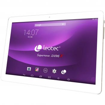 Tablet Leotec Supernova I3G96X Blanca con 3G - Procesador A7 Quad Core 1.3GHz - Memoria RAM de 2GB - Almacenamiento Interno de 64GB - Pantalla IPS de 9.6 Pulgadas (24cm) Resolución 800x1280 - Sistema Operativo Android 6 - Cámara Dual: Frontal de 0.3MP y