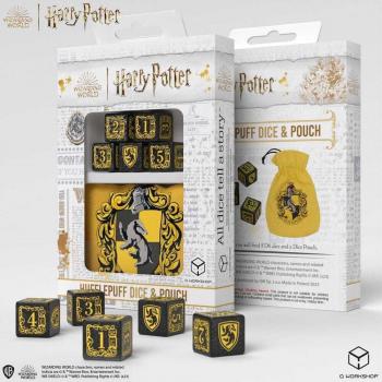 Harry Potter Hufflepuff Dice Set with Pouch (5 Dice)