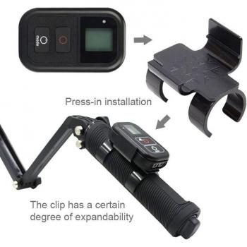 Soporte de bloqueo WIFI para palo Selfie con control remoto, abrazadera duradera y clip de montaje para accesorios de cámara de acción Hero