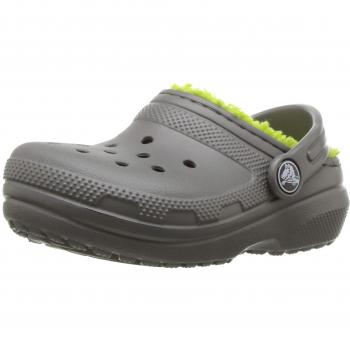 Crocs Classic Lined Clog, Zuecos Unisex Niños, Gris
