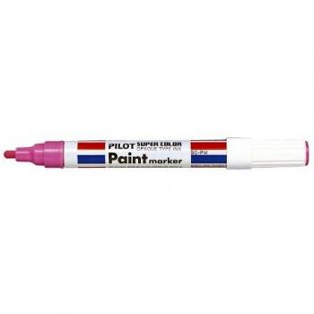 Pilot SC-PM - Rotulador Permanente de Uso Industrial con Punta de Fibra Redonda en Color Rosa