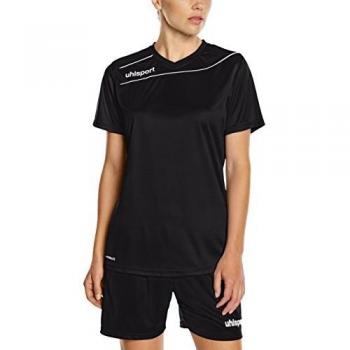 uhlsport Stream 3.0 MC Camisetas de Entrenamiento, Mujer, Negro/Blanco, XS