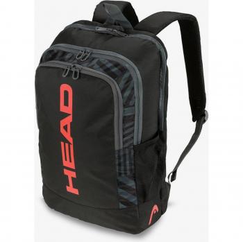 Mochila Head Base 17L Negro Rojo con capacidad de 17 litros, diseño en colores negro y rojo, compartimento principal espacioso, bolsillo frontal para accesorios, correas ajustables y acolchadas para mayor comodidad