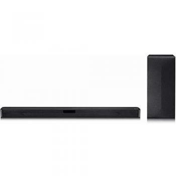 LG DTS Virtual:X - Sistema de sonido, Subwoofer, mando a distancia (MA7) con 2 pilas AAA, instrucciones