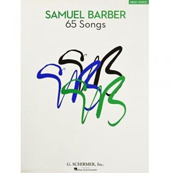 Samuel Barber 65 Songs For Hight Voice Book: High Voice