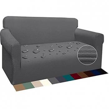 Luxurlife Funda de Sofá Súper Gruesa Fundas para Sofá Impermeables 2 Plazas Protector de Sofá Antideslizante
