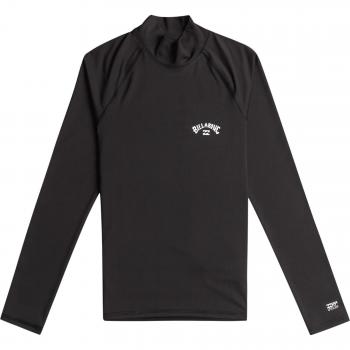 Camiseta de Surf de Mujer Billabong Tropic Surf de Manga Larga UPF50 - Negra - Talla 14