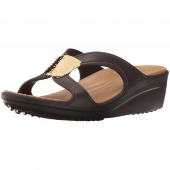 Crocs Sanrah Embellished, Zuecos para Mujer, Oro