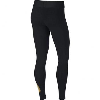 Nike W NSW LGGNG Metallic GX Mallas, Mujer, Negro