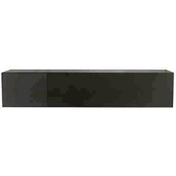 Elemento de pared TV horizontal lacado blanco brillante ETERNEL