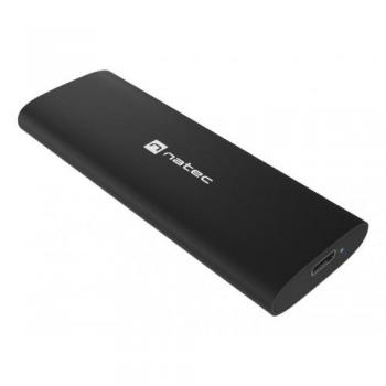 Caja Externa SSD Natec Rhino M.2 NVMe Lite USB-C 3.1 Gen 2 Aluminio Negro
