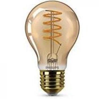 Bombilla LED E27 A60 4W 1800K dorada atenuable