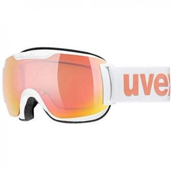 Uvex Downhill 2000 S CV Men's Ski Goggles with Colorvision Mirror Lens - White/Light Orange