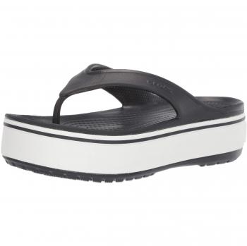 Crocs Crocband Platform Flip U, Zapatos de Playa y Piscina Unisex Adulto, Negro