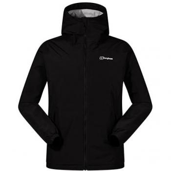 Berghaus Men's Deluge Pro 3.0 Insulated Waterproof Jacket - Black, Size: Small, Adjustable, Durable Coat, Rain Protection