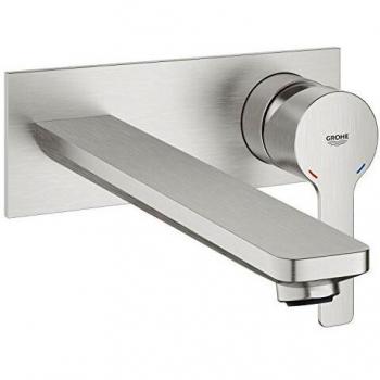 Grifo de lavabo Grohe Lineare 215 mm parte exterior Supersteel