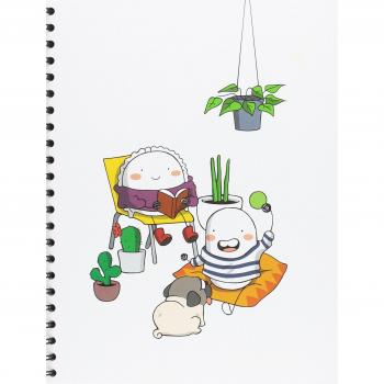 Libreta con diseño Croqueta y empanadilla, formato A4