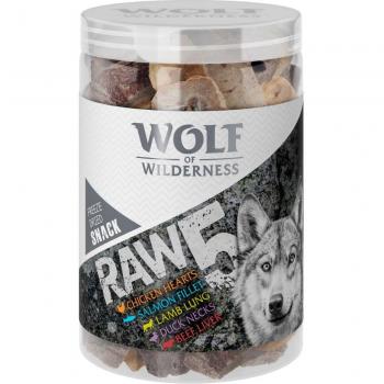Wolf of Wilderness RAW 5 snacks liofilizados - 5 sabores - 450 g (3 x 150 g)