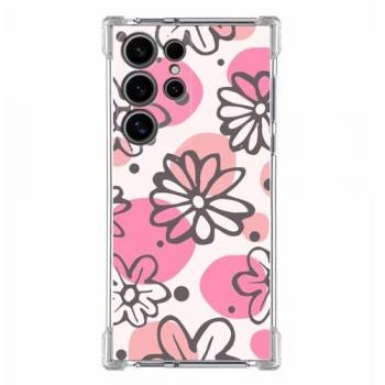 Funda Silicona Antigolpes Diseño Flores para Samsung Galaxy S24 Ultra 5G