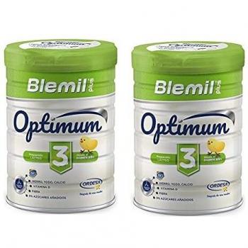 Ordesa DUPLO Blemil Plus Optimum 3 Leche +12m, 2x800g+REGALO Blevit 8 Cereales Superfibra, 600ml