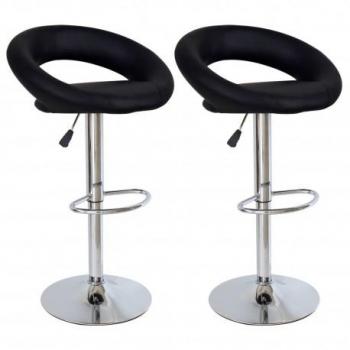 Taburete de Diseño Negro Buenos Aires (XH-232) - Par de Taburetes