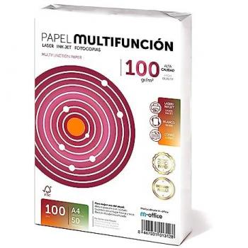 Folios A4 Multiusos 90gr y 100gr, 50 Hojas para Impresoras Láser e Inyección, Fotocopiadora y Fax, Ideal para Oficina y Material Escolar