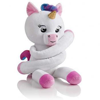 Wow Wee Fingerling Hugs Unicorn Interactive Plush Toy, White