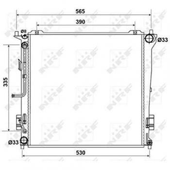 NRF 53163 Engine Coolant Radiator