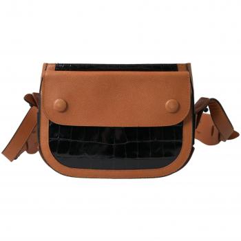 Balenciaga Luxury Crocodile Leather Camera Bag with Adjustable Strap - Brown - ONE Size