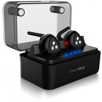 Auriculares Bluetooth, Syllable D900 Auriculares Deportivos Inalámbricos Bluetooth 4.2 Manos Libres con Caja de Carga Inteligente para Coche iPhone Samsung Huawei