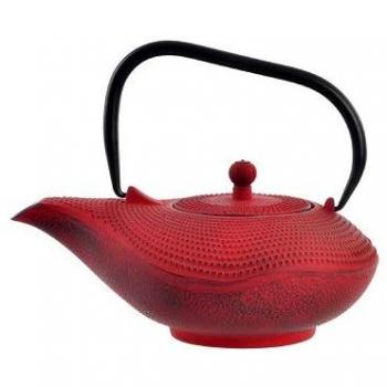 Dekodonia S3012351 Tetera Oriental Hierro Colado, 1 L, 2 Pcs, Materiales Varios