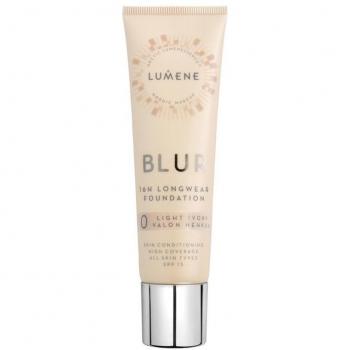 Lumene Blur 16h Longwear Foundation SPF 15 Shade 0 Light Ivory 30 ml