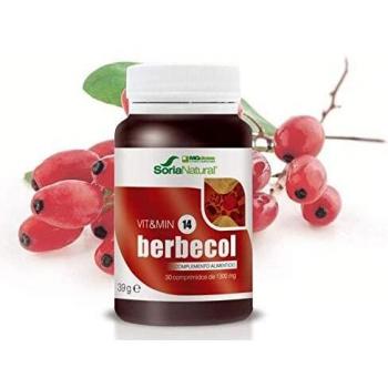 Soria Natural - Berbecol Vit&min 14 - Complemento dietético - 30 comprimidos - Berberina y Levadura de Arroz Rojo