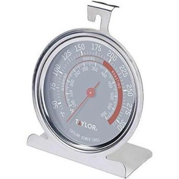 Termómetro de horno Taylor Pro de acero inoxidable, 50-300 °C, plateado, 9 x 8.5 x 2 cm