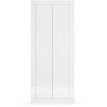 Armario de almacenamiento básico con 2 puertas - H186,5 cm - Blanco