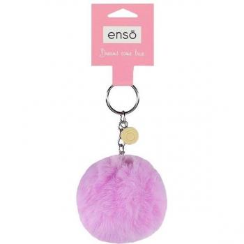 Llavero Enso pompón lila