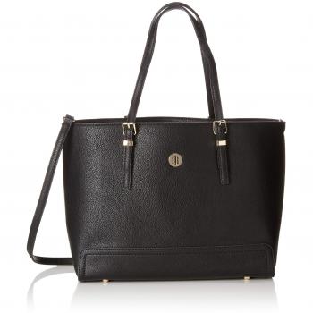 Tommy Hilfiger - Honey Finegrain Med Tote, Bolsos totes Mujer, Negro