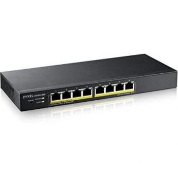 Zyxel GS1915-8EP, conmutador de Modo híbrido Inteligente GbE PoE de 8 Puertos, Independiente o NebulaFlex