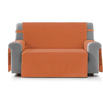 Eiffel Textile Marsella Cubre Sofá Algodón Naranja 110 x 195 x 2 cm 2 Plazas