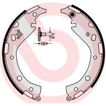 Kit de zapatas de freno BREMBO S 83 549 para frenos de tambor