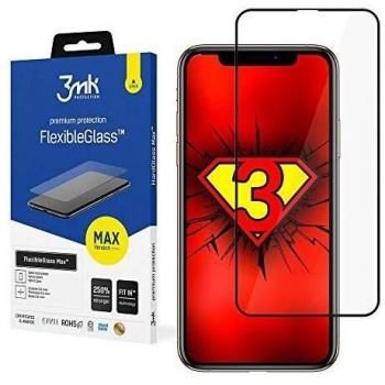 Protector Flexible 3MK Max 7H para Apple iPhone Xs Max con Marco Negro
