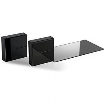 Meliconi 480521 Ghost Cubes Shelf - Sistema Modular con Soporte, Negro