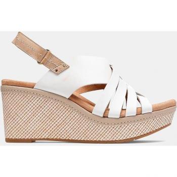 Sandalias de cuña Clarks Elleri Grace para mujer en color blanco