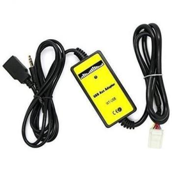 Eximtrade USB 3.5mm AUX Adaptador Cable MP3 Música para Toyota Comry Corolla Verso Highlander Vois Land Cruiser RAV4 MR2